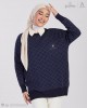 CHO KNITTED JUMPER IN MARITIME BLUE